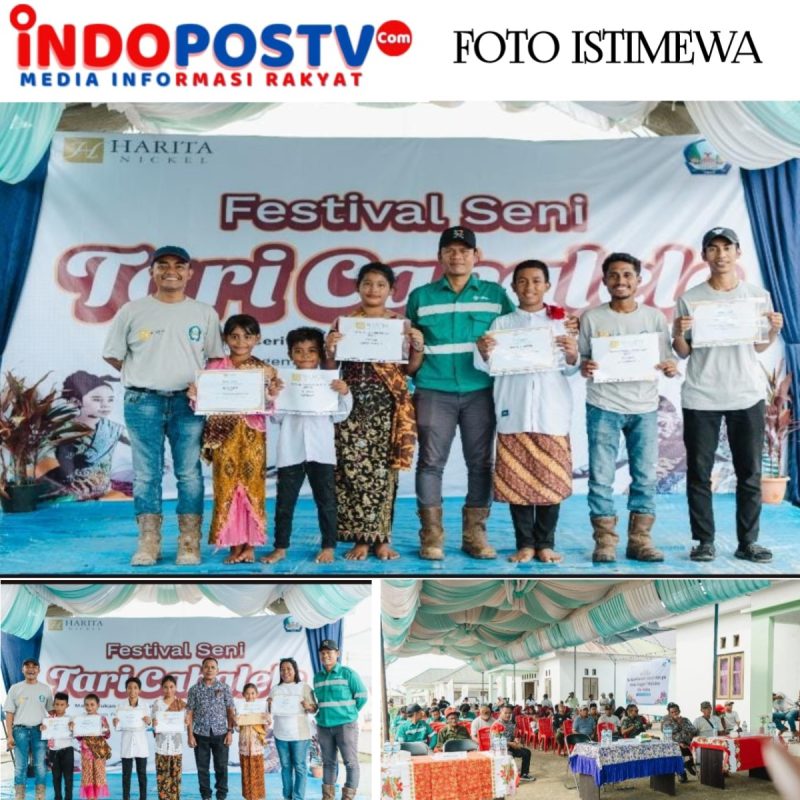 Harita Group Sukses Gelar Festival Seni Tari Cakalele di Desa Kawasi, Kecamatan Obi,