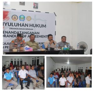 Perdana! PKBH Unsan Gelar Penyuluhan Hukum Desa Nyonyifi Halsel