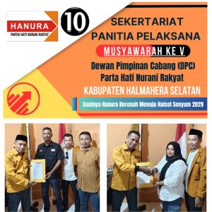 Resmi Ditutup Pendaftaran Calon Ketua DPC Hanura Halsel, Empat Nama Telah Terdaftar